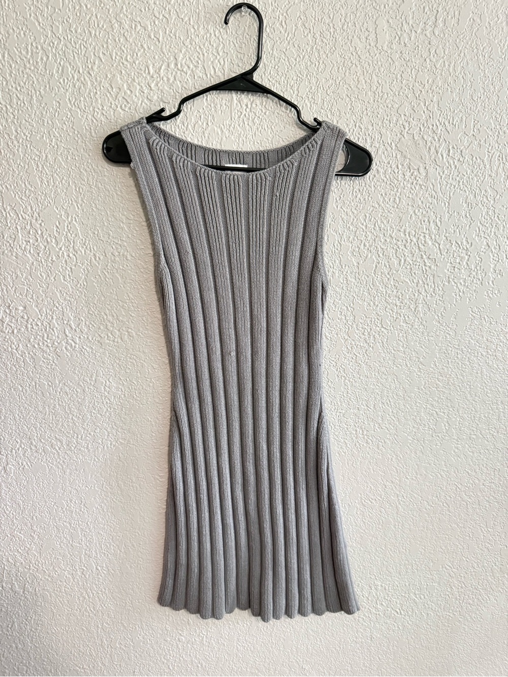 aerie Gray Ribbed Knit dress